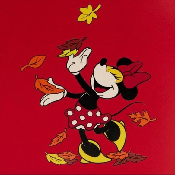 New Loungefly Exclusive Fall Minnie Mouse Sequin Backpack - Picture 5 of 6